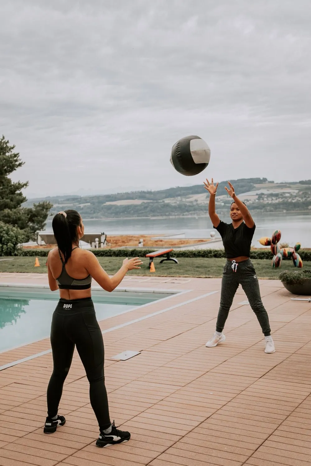 Coaching sportif au bord du lac de Neuchâtel